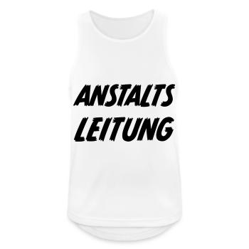 Anstaltsleitung Unternehmer Selbstständiger - Männer Tank Top atmungsaktiv - Weiß - Vorne - Nick (188cm)