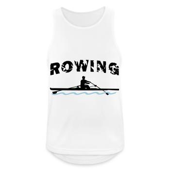 Rowing, Rowing boat, Rower - Men's Breathable Tank Top - white - Front - Nick (188cm)