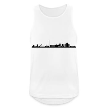 Skyline - Dublin - Männer Tank Top atmungsaktiv - Weiß - Vorne - Nick (188cm)