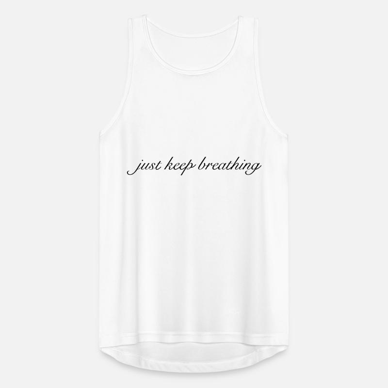 just keep breathing Men's Breathable Tank Top
