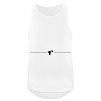 Weapon Money Rain Line - Men's Breathable Tank Top - white - Front - Nick (188cm)