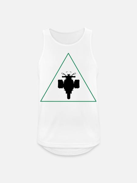 Moto - Travel - Men's Breathable Tank Top - white