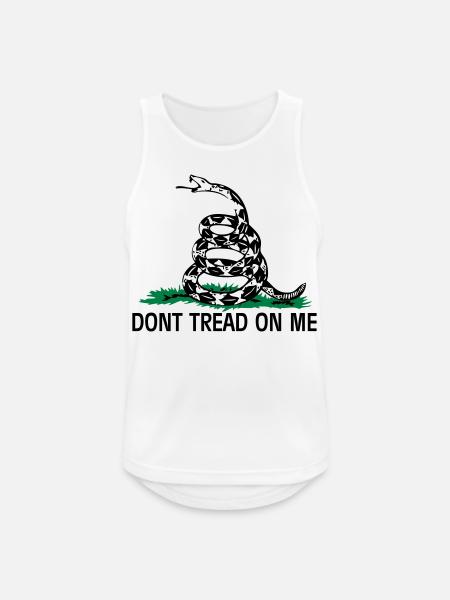 Gadsden Flag - Männer Tank Top atmungsaktiv - Weiß