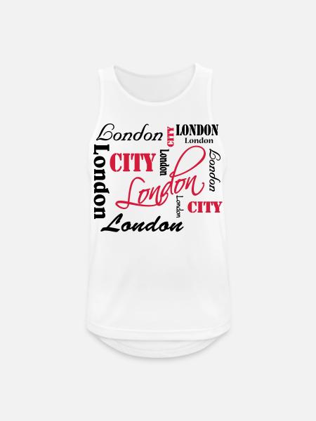 London - Men's Breathable Tank Top - white