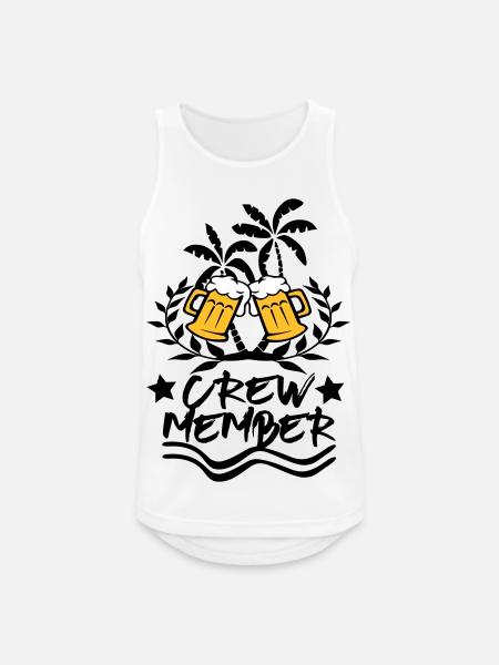 Crew Member / Party Design - Men's Breathable Tank Top - white