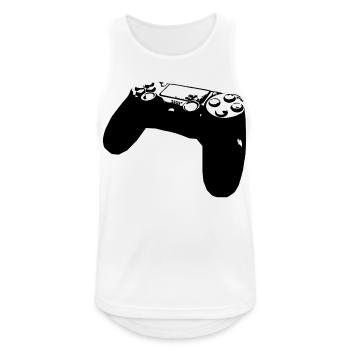 controller - Men's Breathable Tank Top - white - Front - Nick (188cm)