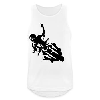 Nakedbike900 - Débardeur respirant Homme - blanc - Devant - Nick (188cm)