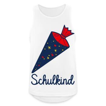 Ich bin jetzt ein Schulkind! - Männer Tank Top atmungsaktiv - Weiß - Vorne - Nick (188cm)