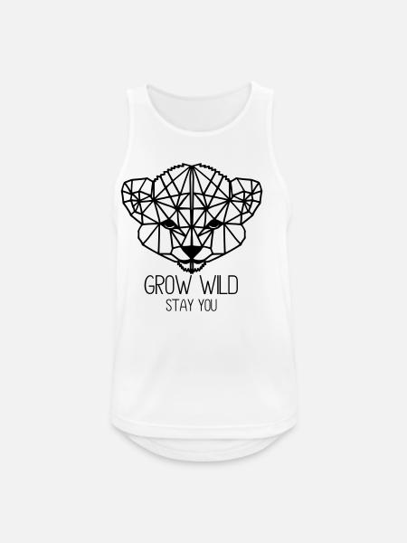 Grow wild. Stay you - Men's Breathable Tank Top - white