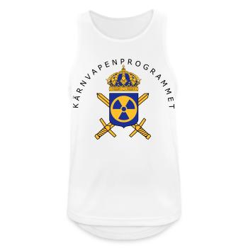 Das schwedische Atomwaffenprogramm - Männer Tank Top atmungsaktiv - Weiß - Vorne - Nick (188cm)