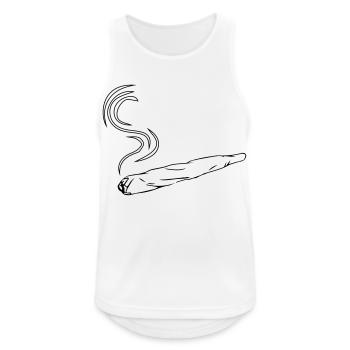 Kiffen joint design - Men's Breathable Tank Top - white - Front - Nick (188cm)