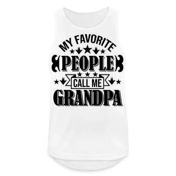 People Call Me Grandpa - Men's Breathable Tank Top - white - Front - Nick (188cm)