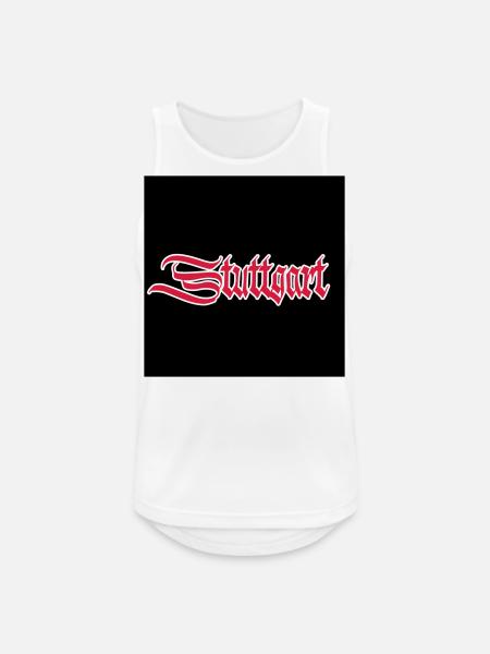 STUTTGART - Männer Tank Top atmungsaktiv - Weiß