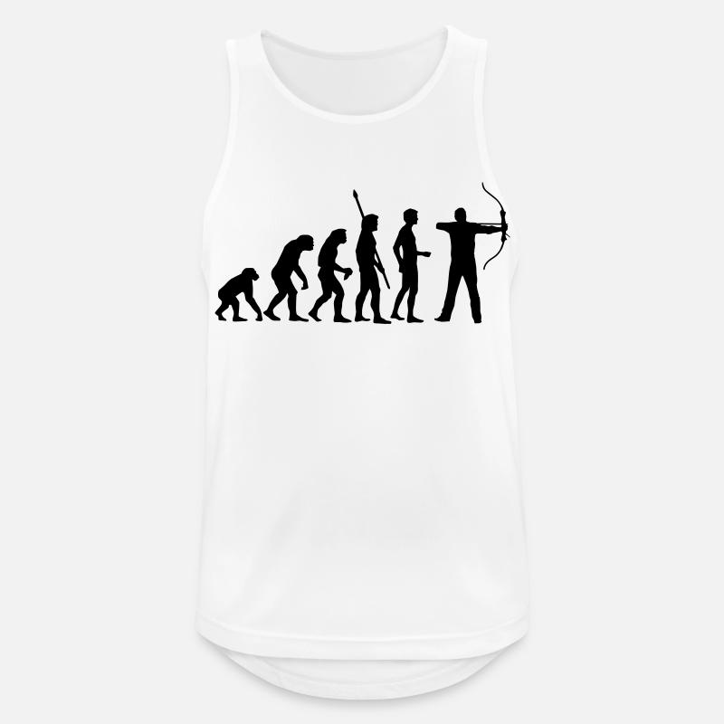 evolution_bogenschiessen - Men's Breathable Tank Top - white