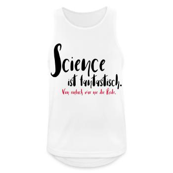 Science ist fantastisch - Männer Tank Top atmungsaktiv - Weiß - Vorne - Nick (188cm)