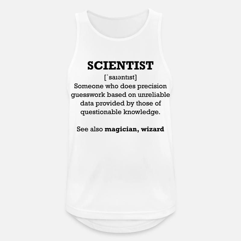 Scientist - wizard - Männer Tank Top atmungsaktiv - Weiß