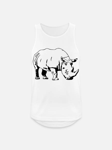Rhino - Men's Breathable Tank Top - white