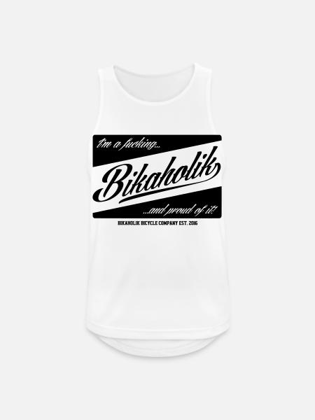 F* Bikaholik - Männer Tank Top atmungsaktiv - Weiß