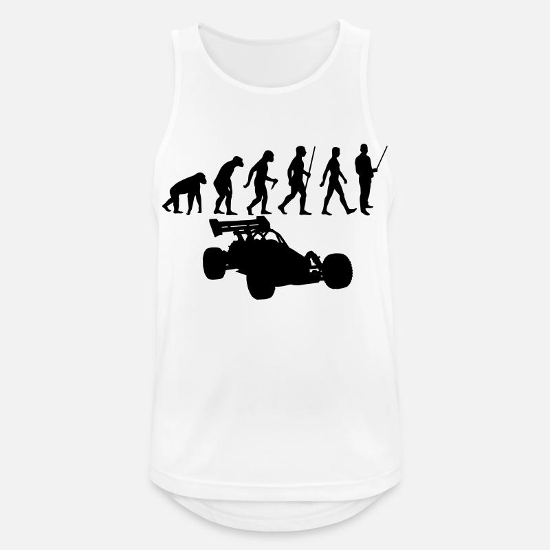 Evolution rc car - Männer Tank Top atmungsaktiv - Weiß