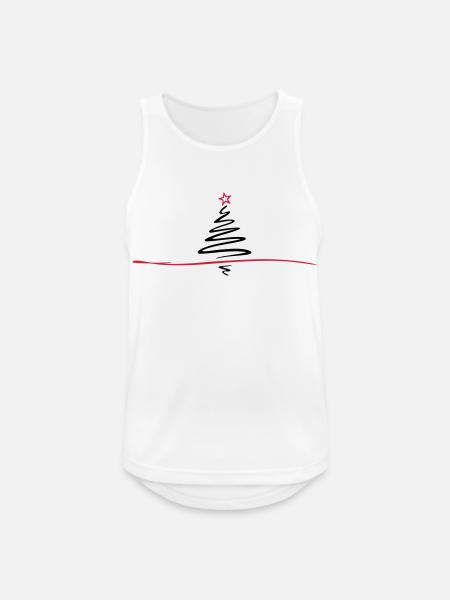 Weihnachten - Weihnachtsbaum - Männer Tank Top atmungsaktiv - Weiß