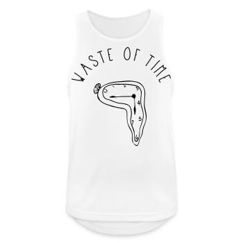 Waste Of Time - Männer Tank Top atmungsaktiv - Weiß - Vorne - Nick (188cm)
