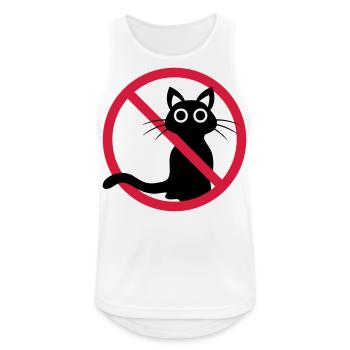 Black cat banned - Men's Breathable Tank Top - white - Front - Nick (188cm)