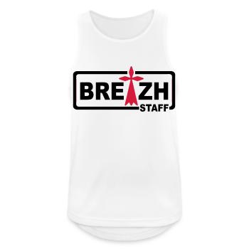 Breizh staff 2 - Débardeur respirant Homme - blanc - Devant - Nick (188cm)