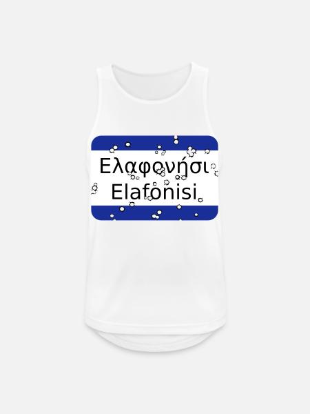 mg elafonisi - Men's Breathable Tank Top - white
