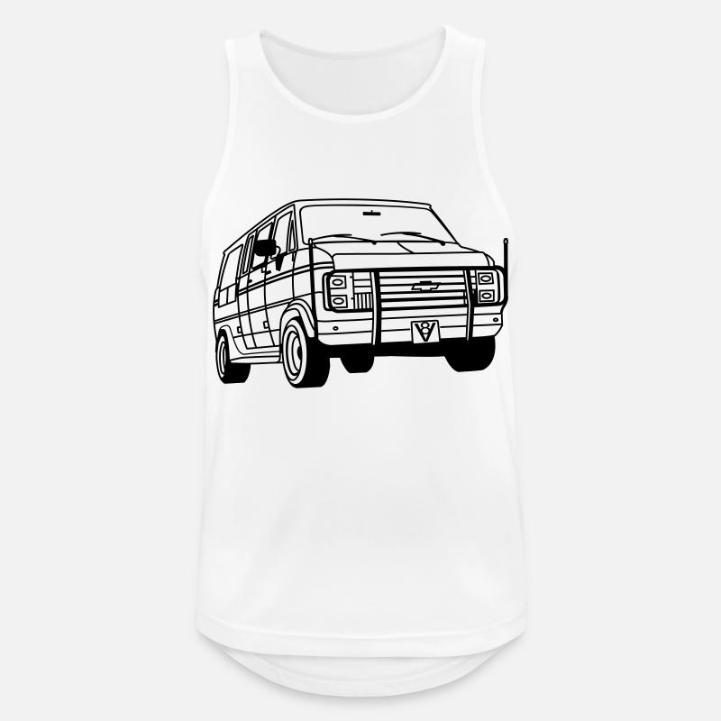 ChevyVan01_1 - Männer Tank Top atmungsaktiv - Weiß