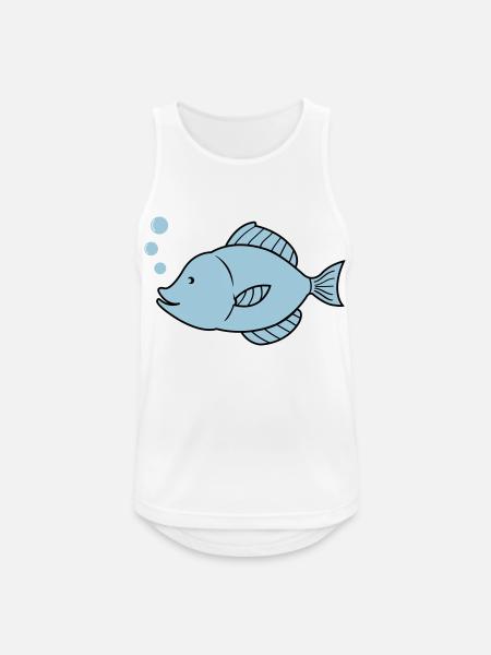 Fish Comic - Men's Breathable Tank Top - white