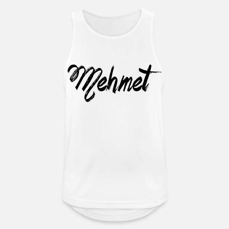 Mehmet - Männer Tank Top atmungsaktiv - Weiß