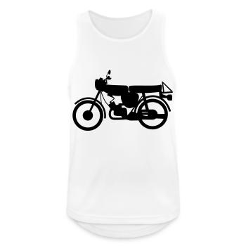 Moped - Männer Tank Top atmungsaktiv - Weiß - Vorne - Nick (188cm)