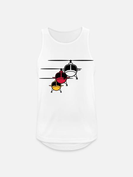 Helicopter Helicopter formation - Men's Breathable Tank Top - white