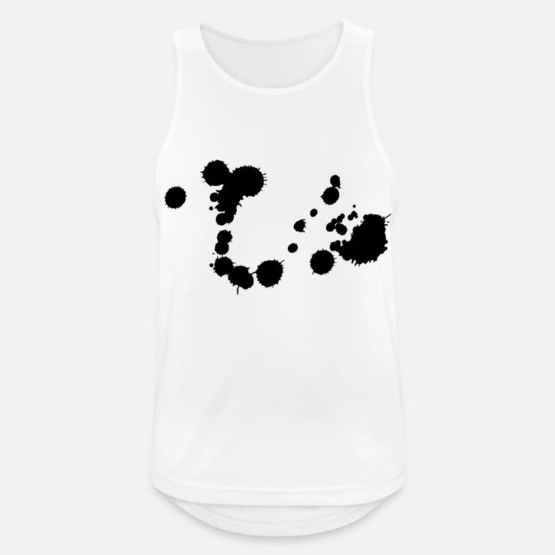 kleckse_01 - Men's Breathable Tank Top - white