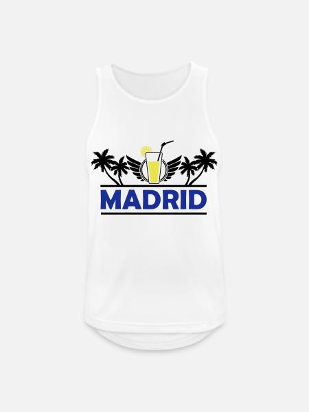 Madrid 2 - Men's Breathable Tank Top - white