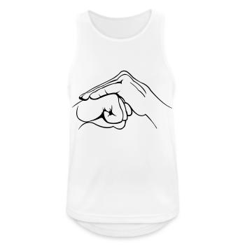 Hand Fist - Men's Breathable Tank Top - white - Front - Nick (188cm)