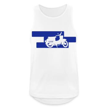 Schwalbe KR50 - Männer Tank Top atmungsaktiv - Weiß - Vorne - Nick (188cm)