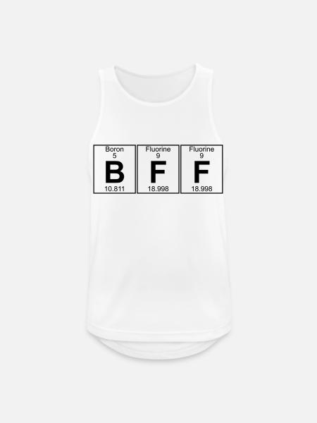 BFF (bff) - Full - Männer Tank Top atmungsaktiv - Weiß