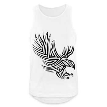 Eagle Tribal Tattoo - Men's Breathable Tank Top - white - Front - Nick (188cm)