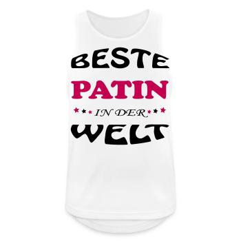 BESTE PATIN MARRAINE IN DER WELT - Débardeur respirant Homme - blanc - Devant - Nick (188cm)