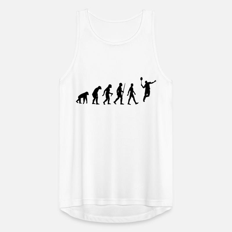 Evolution - badminton, badminton, human, monkey Men's Breathable Tank Top