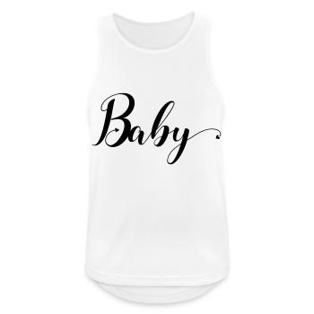 baby - Men's Breathable Tank Top - white - Front - Nick (188cm)