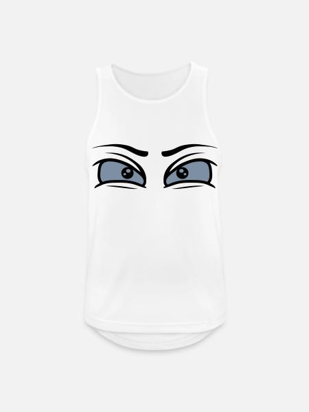 Willpower Determined eyes - Men's Breathable Tank Top - white