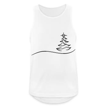 Sapin de Noël Sapin de Noël Marry Sapin de Noël - Débardeur respirant Homme - blanc - Devant - Nick (188cm)
