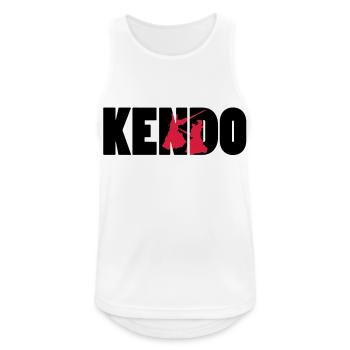Kendo ! - Débardeur respirant Homme - blanc - Devant - Nick (188cm)