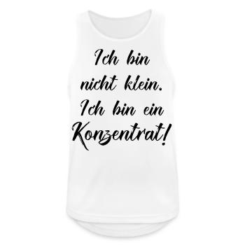 I'm not small I'm a concentrate - Men's Breathable Tank Top - white - Front - Nick (188cm)