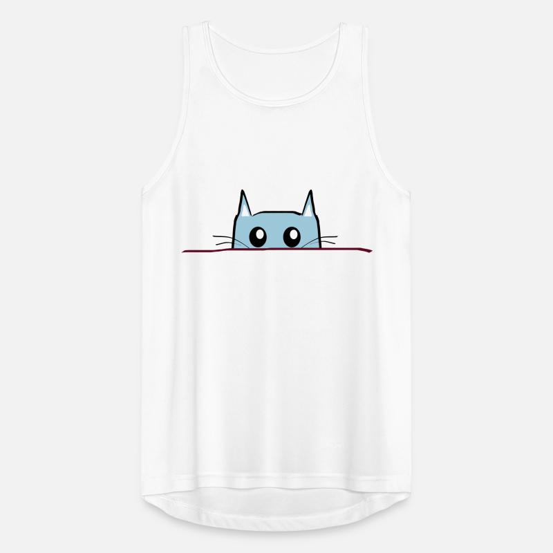 Katze Comic Tisch Männer Tank Top atmungsaktiv