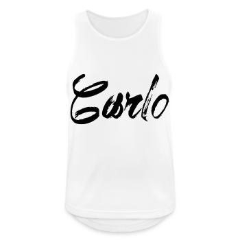 Carlo - Men's Breathable Tank Top - white - Front - Nick (188cm)
