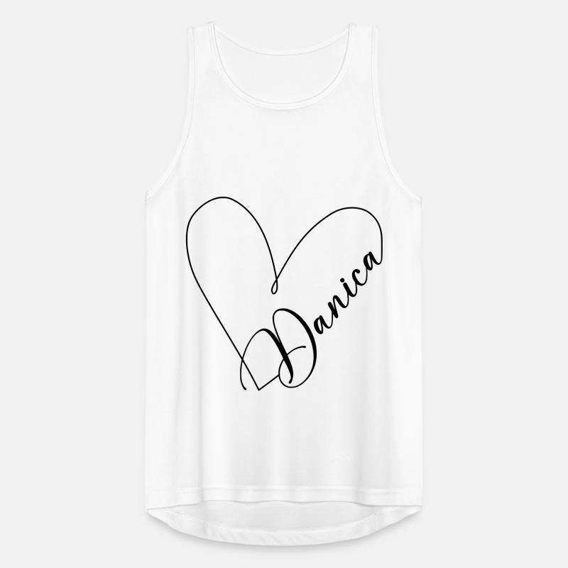 Danica Name Herzlinie Männer Tank Top atmungsaktiv