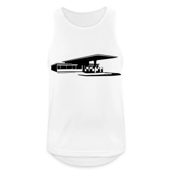 Service station - Men's Breathable Tank Top - white - Front - Nick (188cm)